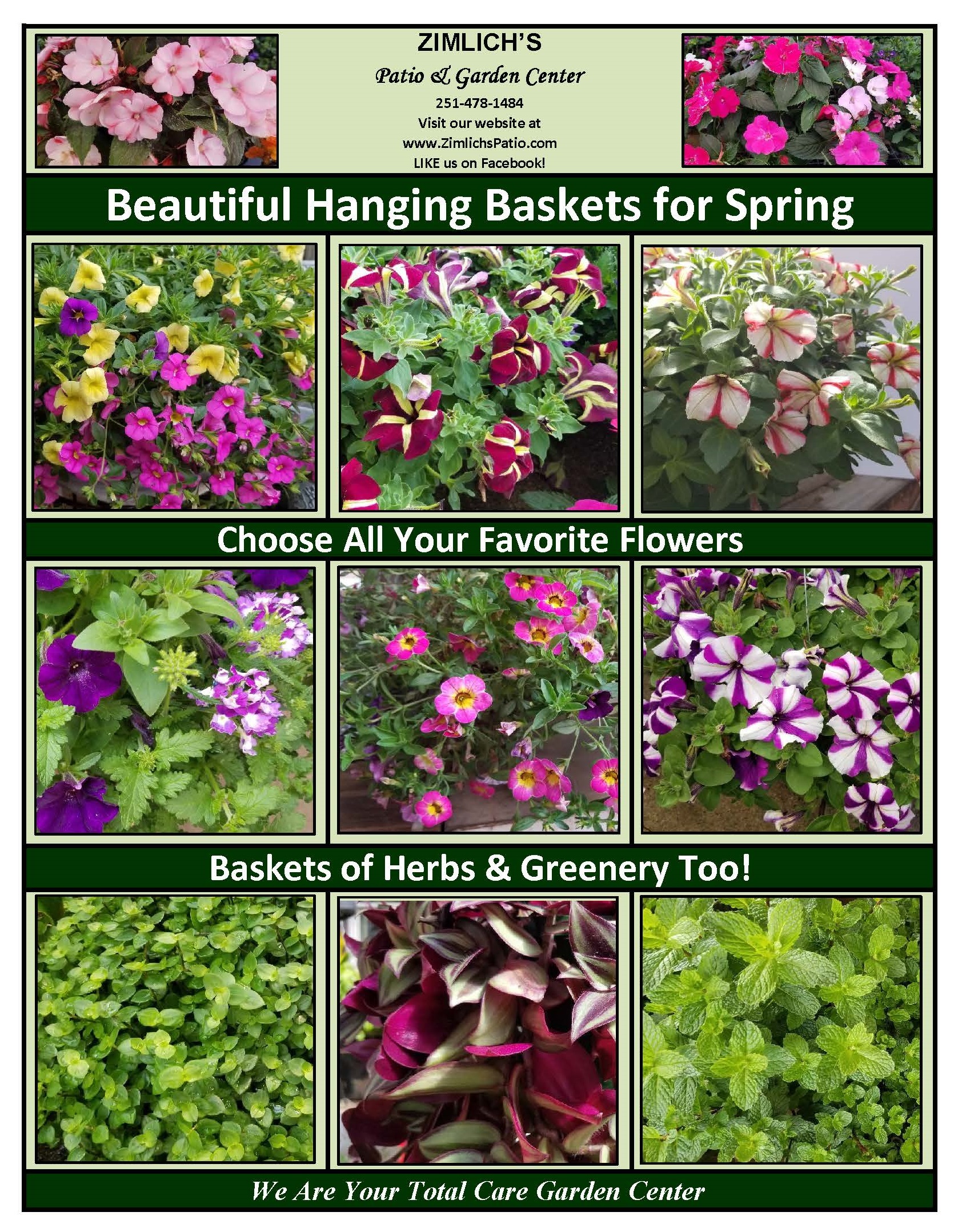 Spring Hanging Baskets Have Arrived!!! Zimlich's Patio & Garden